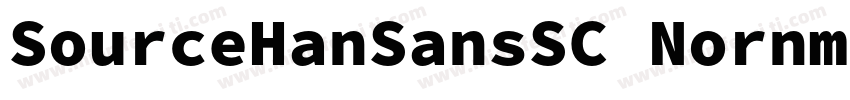 SourceHanSansSC Nornmal字体转换